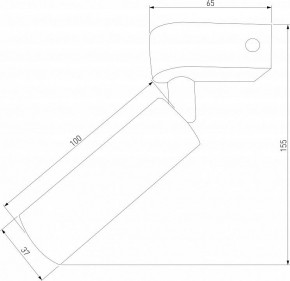 Бра Eurosvet Pitch 20143/1 LED черный в Советском - sovetskiy.mebel24.online | фото 2