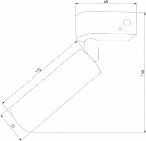 Бра Eurosvet Pitch 20143/1 LED титан в Советском - sovetskiy.mebel24.online | фото 3