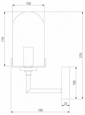 Бра Eurosvet Pluto 60156/1 хром в Советском - sovetskiy.mebel24.online | фото 2