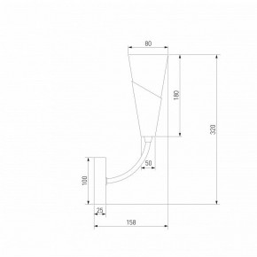 Бра Eurosvet Rhyton 60167/1 латунь в Советском - sovetskiy.mebel24.online | фото 5