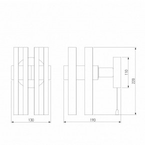 Бра Eurosvet Spada 70116/1 черный в Советском - sovetskiy.mebel24.online | фото 4