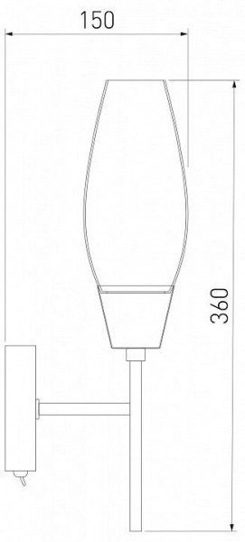Бра Eurosvet Thalia 60140/1 сатин-никель в Советском - sovetskiy.mebel24.online | фото 3