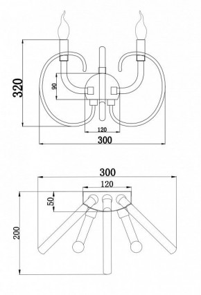 Бра Maytoni Atlanta MOD051WL-02TR в Советском - sovetskiy.mebel24.online | фото 3