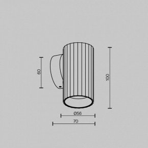 Бра Maytoni Calipso C106WL-01-GU10-B в Советском - sovetskiy.mebel24.online | фото 6