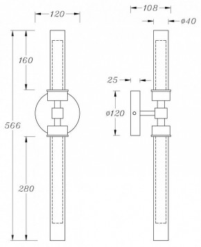 Бра Maytoni Stelo MOD116WL-L7BS3K в Советском - sovetskiy.mebel24.online | фото 3