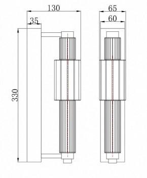 Бра Maytoni Verticale MOD308WL-L9GR3K в Советском - sovetskiy.mebel24.online | фото 3