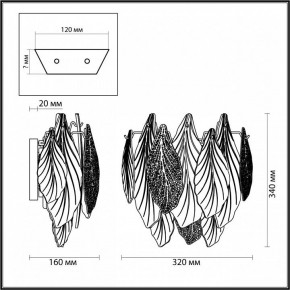 Бра Odeon Light Lace 5052/3W в Советском - sovetskiy.mebel24.online | фото 4