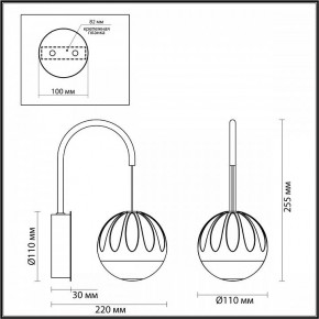 Бра Odeon Light Sono 5100/5WL в Советском - sovetskiy.mebel24.online | фото 4