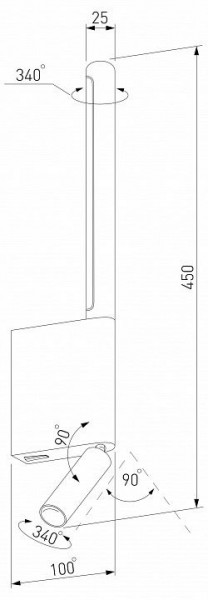 Бра с подсветкой Elektrostandard Sarca a066401 в Советском - sovetskiy.mebel24.online | фото 5