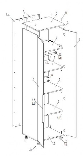 Детская "Лео" (модульная) в Советском - sovetskiy.mebel24.online | фото 9