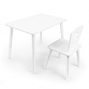 Детский комплект стол и стул «Звезда» Rolti Baby (белый/белый, массив березы/мдф) в Советском - sovetskiy.mebel24.online | фото
