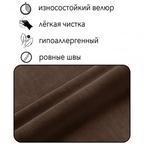 Диван Горизонт Д2-ВК (велюр коричневый) 1200 в Советском - sovetskiy.mebel24.online | фото 4