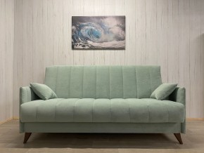 Диван Престиж-3 (НПБ) велюр Sensey mist green в Советском - sovetskiy.mebel24.online | фото