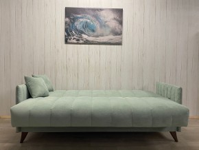 Диван Престиж-3 (НПБ) велюр Sensey mist green в Советском - sovetskiy.mebel24.online | фото 3