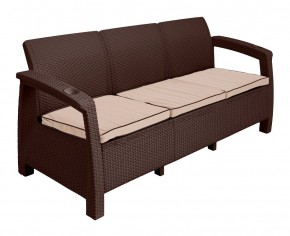 Диван Yalta Premium Sofa 3 Set (Ялта) шоколадный (+подушки под спину) в Советском - sovetskiy.mebel24.online | фото 2