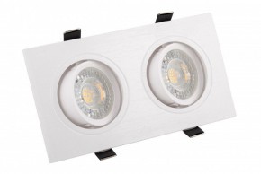 DK3022-WH Встраиваемый светильник, IP 20, 10 Вт, GU5.3, LED, белый, пластик в Советском - sovetskiy.mebel24.online | фото 1