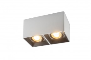 DK3035-WB Светильник накладной IP 20, 10 Вт, GU5.3, LED, белый/черный, пластик в Советском - sovetskiy.mebel24.online | фото 1