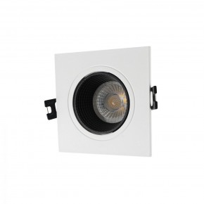 DK3071-WH+BK Встраиваемый светильник, IP 20, 10 Вт, GU5.3, LED, белый/черный, пластик в Советском - sovetskiy.mebel24.online | фото 1