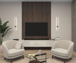 DK5012-BK Бра 800 мм, 3000К, IP20, 7 Вт, черный, алюминий в Советском - sovetskiy.mebel24.online | фото 3