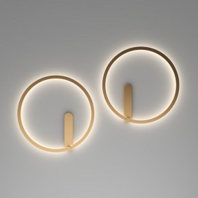 DK5035-SG Бра ROUND со светодиодом, IP20, 24W, 3000/4000/6500K, матовое золото, алюминий в Советском - sovetskiy.mebel24.online | фото 7