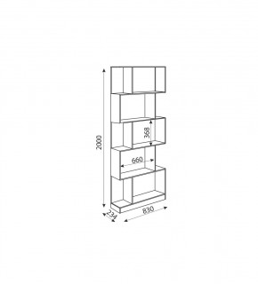 Дуглас (подростковая) М05 Стеллаж в Советском - sovetskiy.mebel24.online | фото 2