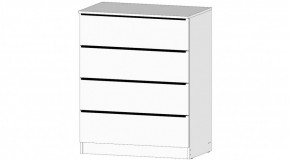ЭЛЕГАНТ Комод 4 ящика (белый) в Советском - sovetskiy.mebel24.online | фото