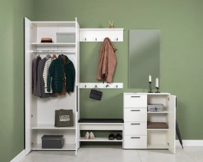 ЭЙР прихожая (модульная) Белый Шагрень в Советском - sovetskiy.mebel24.online | фото 2