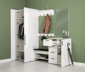 ЭЙР прихожая (модульная) Белый Шагрень в Советском - sovetskiy.mebel24.online | фото 27