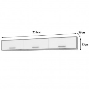 ФЛОРИДА Гостиная (модульная) дуб серый/белый в Советском - sovetskiy.mebel24.online | фото 9