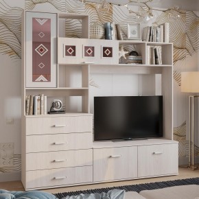 Гостиная Белла (модульная) ясень белый в Советском - sovetskiy.mebel24.online | фото 15