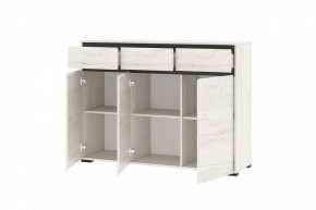 ГРЕТТА Комод 3С3Я 3дв, 3ящ (дуб крафт) в Советском - sovetskiy.mebel24.online | фото 2
