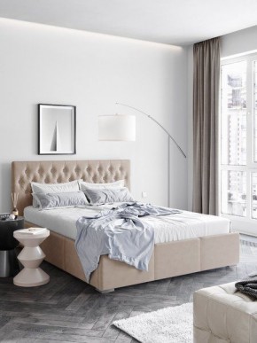 Интерьерная Кровать Октавия Бежевый 1400x2000 в Советском - sovetskiy.mebel24.online | фото