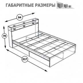 Камелия Кровать 0900, цвет белый, ШхГхВ 93,5х217х78,2 см., сп.м. 900х2000 мм., без матраса, основание есть в Советском - sovetskiy.mebel24.online | фото 5