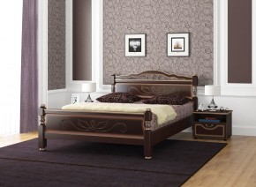 КАРИНА-5 Кровать из массива 900 (Темный орех) в Советском - sovetskiy.mebel24.online | фото