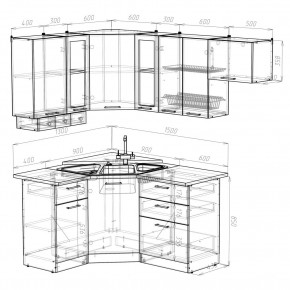 КИРА Кухонный гарнитур Литл ( 1300*2000 мм ) в Советском - sovetskiy.mebel24.online | фото 2