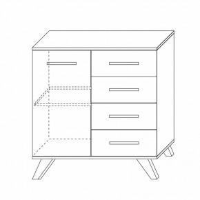 Комод 900 Вега Скандинавия в Советском - sovetskiy.mebel24.online | фото 3