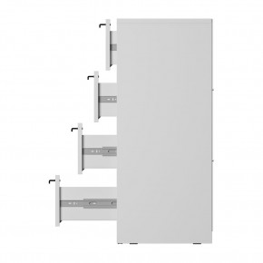Комод Айрон КМ-02 (белый) в Советском - sovetskiy.mebel24.online | фото 7