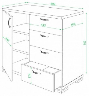 Комод Домино ТБ-4МН в Советском - sovetskiy.mebel24.online | фото 2