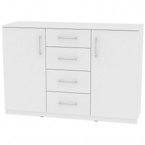 Комод K-93x135x45-1 (Белый) Калисто в Советском - sovetskiy.mebel24.online | фото