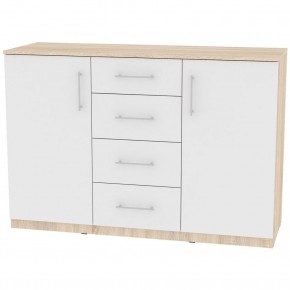 Комод K-93x135x45-1 (ДСС-Белый) Калисто в Советском - sovetskiy.mebel24.online | фото