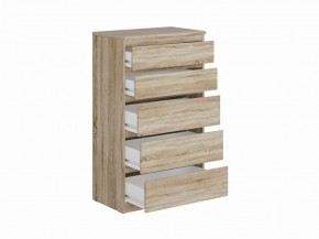 Комод КАСТОР с пятью ящиками, цвет Дуб Сонома в Советском - sovetskiy.mebel24.online | фото 2