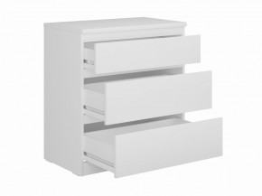 Комод КАСТОР с тремя ящиками, цвет белый в Советском - sovetskiy.mebel24.online | фото 2