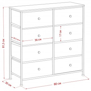 Комод Leset Линкс 8 ящиков (МДФ) в Советском - sovetskiy.mebel24.online | фото 12