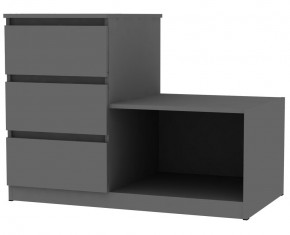 Комод Мальта K206 (Графит) в Советском - sovetskiy.mebel24.online | фото