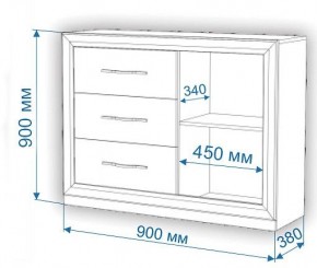 Комод Нобиле Км-120/38 ФГ в Советском - sovetskiy.mebel24.online | фото 2