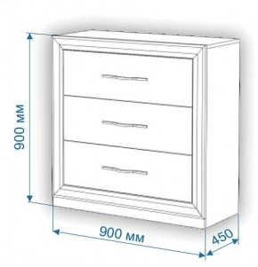 Комод Нобиле Км-90/45 в Советском - sovetskiy.mebel24.online | фото 3