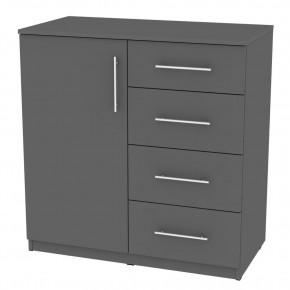 Комод "Калисто (K17)" ручка рейлинг (Графит) в Советском - sovetskiy.mebel24.online | фото