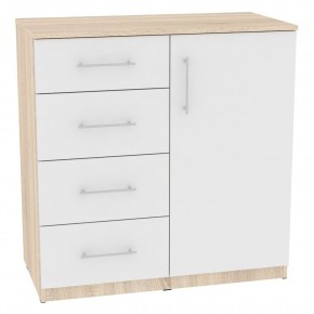 Комод "Калисто (K18)" ручка рейлинг (ДСС-Белый) в Советском - sovetskiy.mebel24.online | фото
