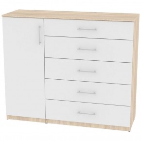 Комод "Калисто (K40)" ручка рейлинг (ДСС-Белый) в Советском - sovetskiy.mebel24.online | фото