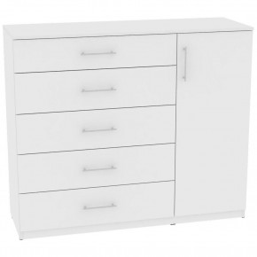Комод "Калисто (K41)" ручка рейлинг (Белый) в Советском - sovetskiy.mebel24.online | фото
